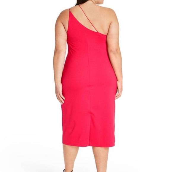 Cushnie X Target Red Midi Length Dress - Picture 2 of 5